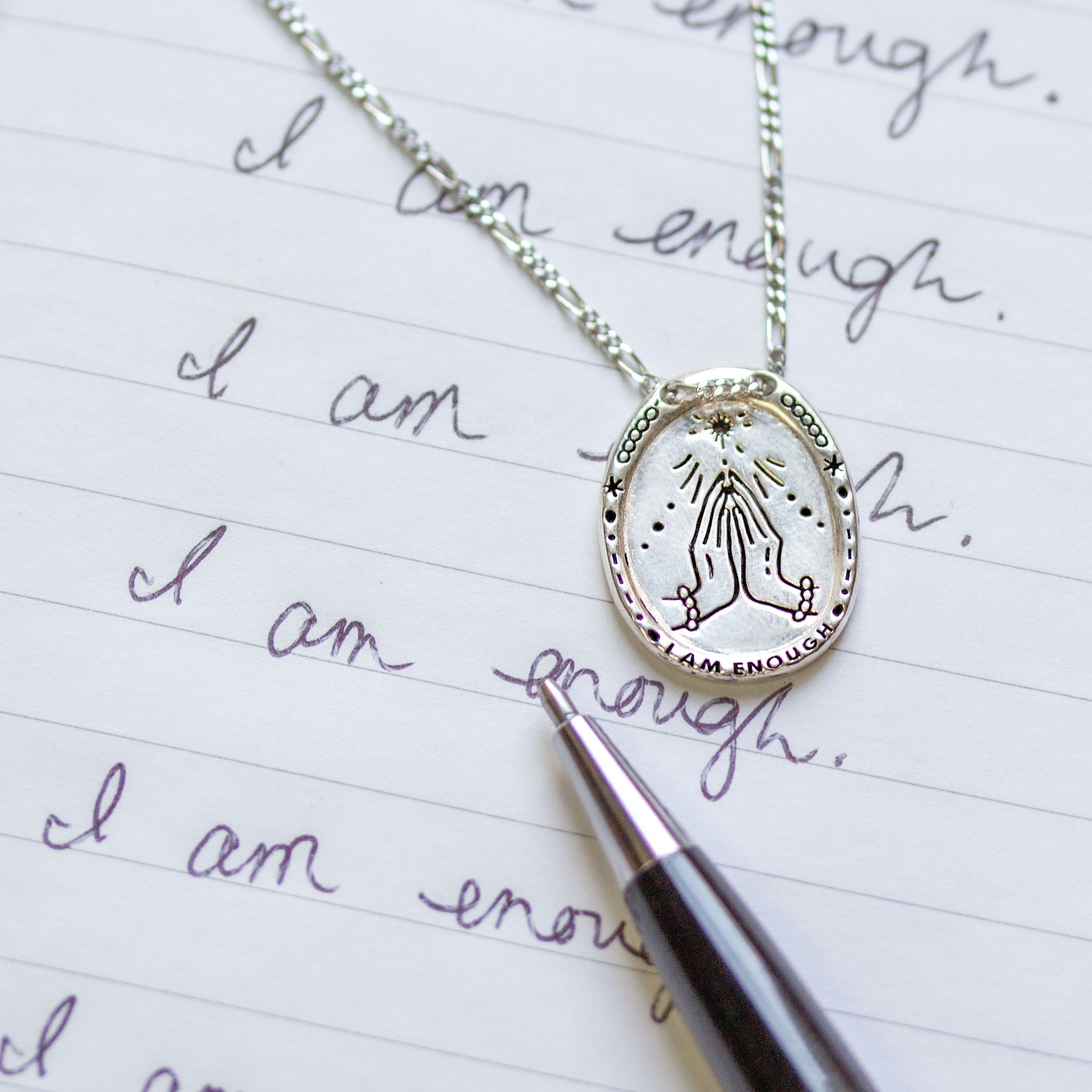 I Am Enough Necklace, Postive Affirmation Necklace, Mantra Necklaces,  Motivation Necklace, I Am Enough Jewelry, Quote Necklace Gift - Etsy